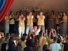 Пионеры прибыли в ДОЛ им. Ю. Гагарина! Смена объявляется открытой! 