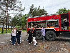 Пожарно - тактическое занятие в ДОСЛ им. Горького 