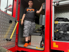 Пожарно - тактическое занятие в ДОСЛ им. Горького 