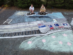 Музей на асфальте "Мы дети РЖД"