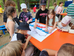 В нашем лагере состоялось открытие первой лагерной смены.