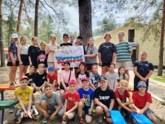 В нашем лагере состоялось открытие первой лагерной смены.