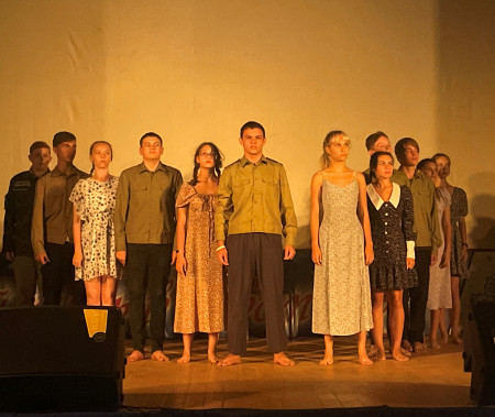 Концерт, посвященный победе Советских войск и 80-летию победы на Курской дуге. Выступление 1 отряда