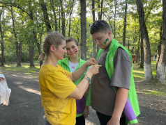 "Костёр" под знаменем "Часовых Родины"