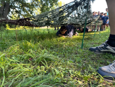 "Костёр" под знаменем "Часовых Родины"