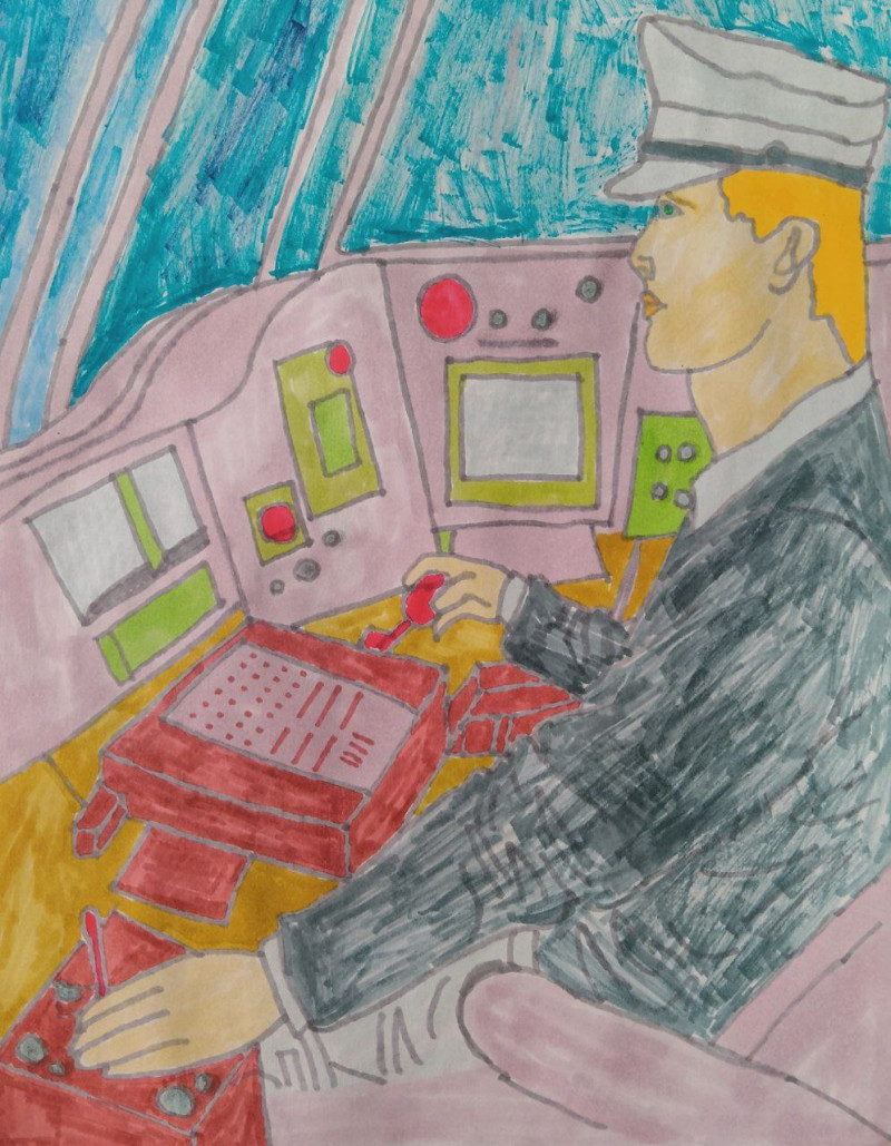 МОЙ ПАПА - МАШИНИСТ 