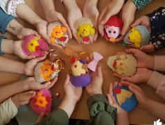 Дождь нам не помеха! Кружок "Мягкая игрушка" продолжает творить!