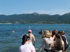 Первое купание в &laquo;Экспрессе&raquo; &ndash; море эмоций!