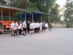 22.06.2023г. в ДОЛ &laquo;Юный железнодорожник&raquo; день начался Линейкой памяти - &laquo;День памяти. День скорби&raquo;. 