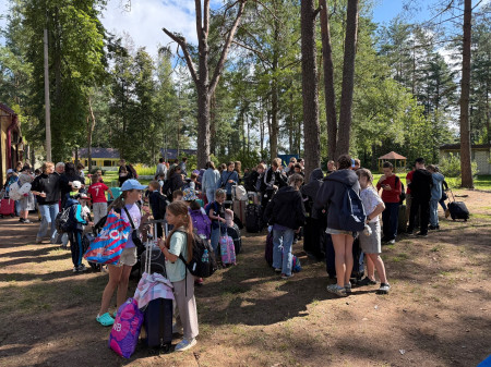 Последние минуты прощания с лагерем ЮЖД. До скорой встречи