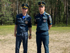 Пожарная эстафета в лагере Яльчик.