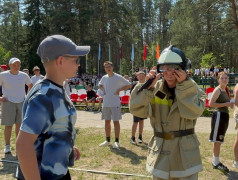 Пожарная эстафета в лагере Яльчик.