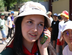 Игра по станциям "Курс на сплочение".  ДОЛ "Бештау"