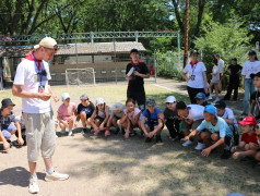 Игра по станциям "Курс на сплочение".  ДОЛ "Бештау"