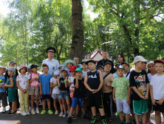 В нашем лагере частые гости в погонах!