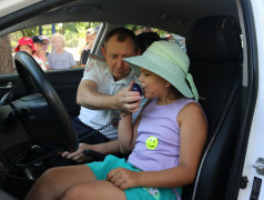 В нашем лагере частые гости в погонах!