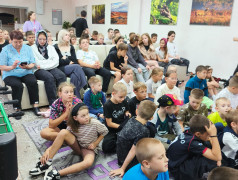 Открытие четвёртой смены в детском лагере Надежда