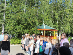 Открытие четвёртой смены в детском лагере Надежда