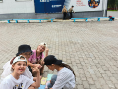 Открытие четвёртой смены в детском лагере Надежда