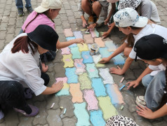 Открытие четвёртой смены в детском лагере Надежда