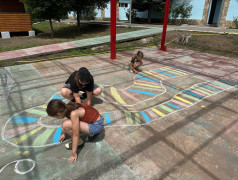 Рельсы для агитпоезда в ДОЛ "Локомотив"