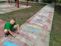 Рельсы для агитпоезда в ДОЛ "Локомотив"