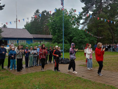 Торжественное открытие 1 лагерной смены в любимом "Юном железнодорожнике"