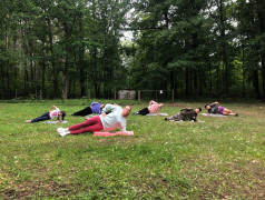  В лагере "Орленок" наступило новое и захватывающее время - начались занятия по Пилатесу! 