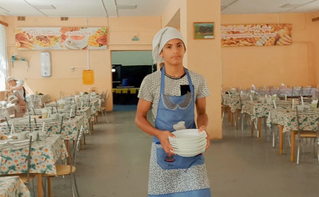 Трудовое воспитание. Дежурство в столовой в лагере 