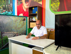 Заместитель главного инженера СКЖД Дмитрий Морозов и представитель Транспортной Прокуратуры пришли в гости в ДОЛ "Зеленый огонек"