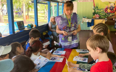 Начало работы подростков в Тин-лиге педагогического состава в ДОЛ им. З. Космодемьянской