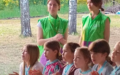 Начало работы подростков в Тин-лиге педагогического состава в ДОЛ им. З. Космодемьянской