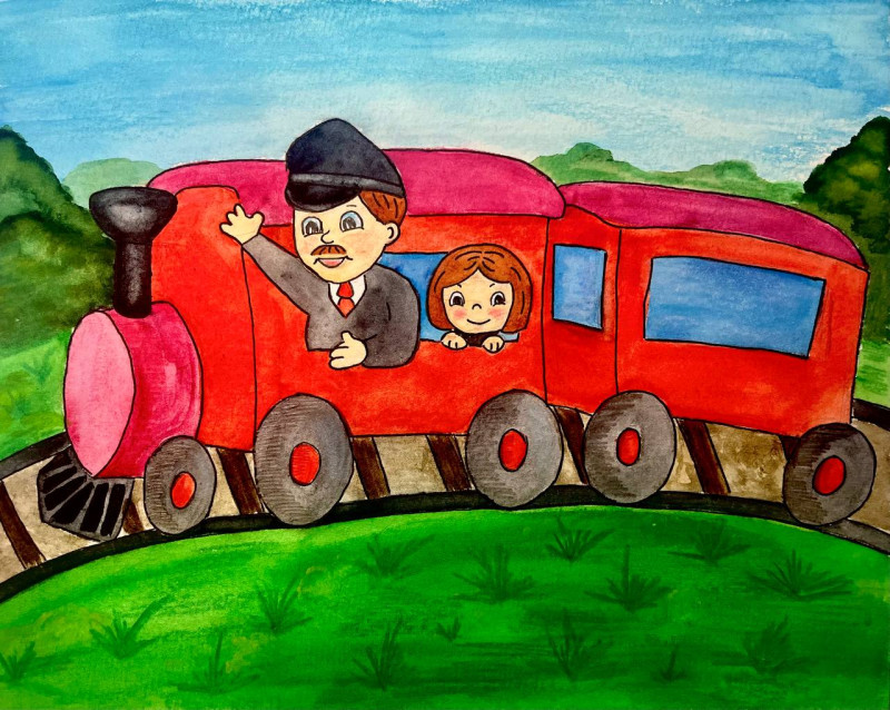 Мой папа - проводник в моё яркое будущее!