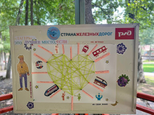 «Лагерь — лучшее место: ребята создают сердце из нитей, воплощая свои ценности»