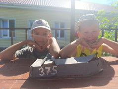 ДОЛ "Экспресс" на абордаж! День ВМФ: Корабли из картона и моря на лицах!