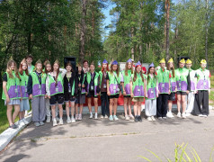 Линейка открытия 2 лагерной смены.