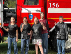 Огнеборцы из МЧС в лагере