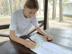 На кружке "Туристические навыки"