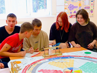 Платформа №7 Наследники железнодорожной славы в лагере "Сосновый бор"