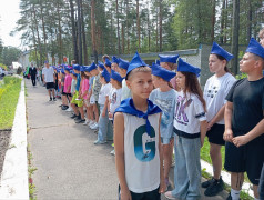 Линейка открытия 2 лагерной смены.