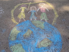 Марафон рисунков на асфальте "Моя семья"