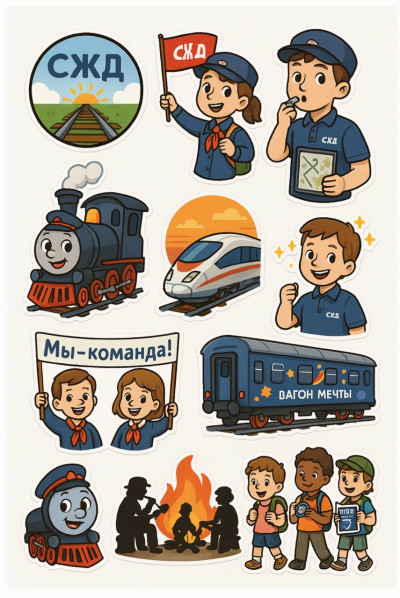 Стикеры РЖД
