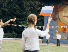 Линейка в честь Дня России 