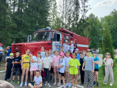 Учебно-тренировочное мероприятие по эвакуации в лагере &laquo;Сахареж&raquo;