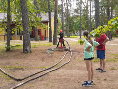 Традиции нашего лагеря. Пожарная эстафета.